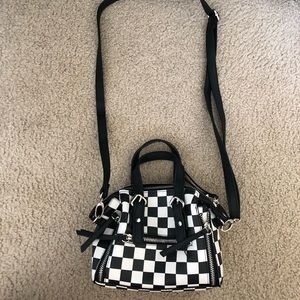 Checkered Crossbody Mini Bag